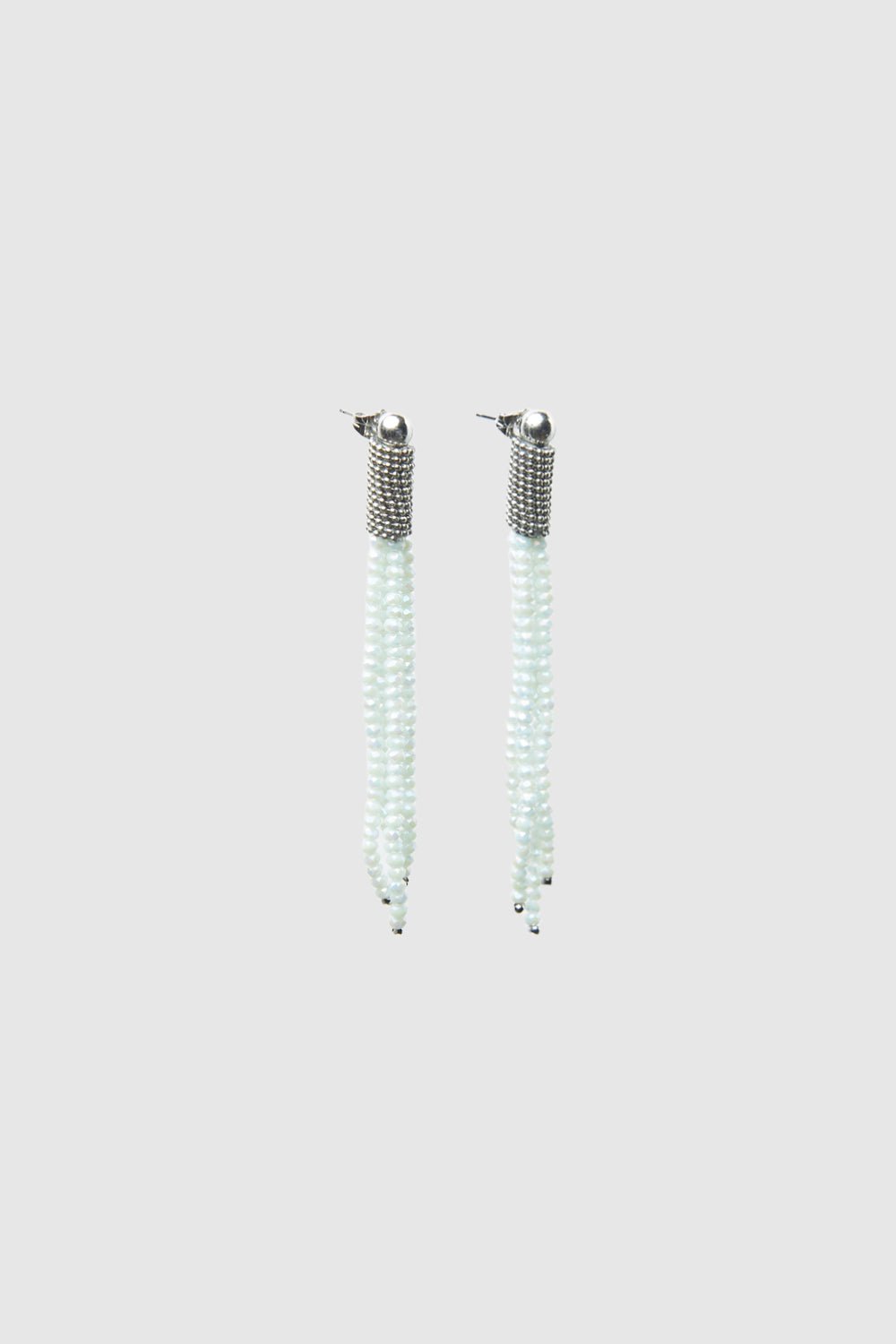 Peserico - Drop earrings with micro-crystals - Watery green