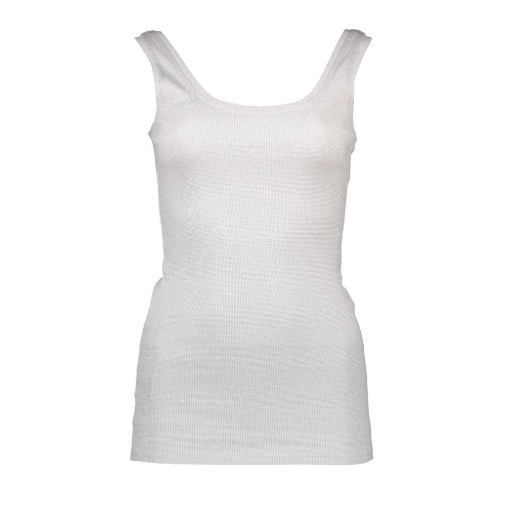 White Cotton Women's Tank Top